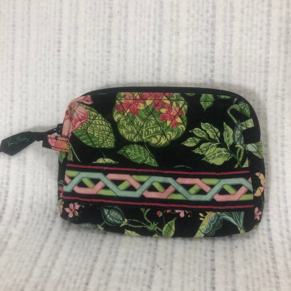 Vera Bradley Coin Purse Floral Zip‎ Pouch Wallet Small Accessory - Picture 1 of 4